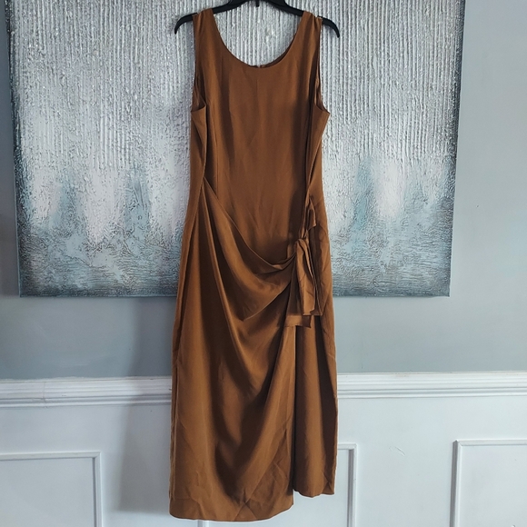 APART Impressions Dresses & Skirts - Vintage 100% Silk Front Tie Wrap Detail Sleeveless Dress Sz-16